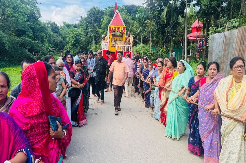 বিশ্বনাথে উল্টো রথযাত্রা সম্পন্ন
