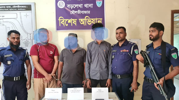 বড়লেখায় চোরাই মালামালসহ গ্রেফতার ৬