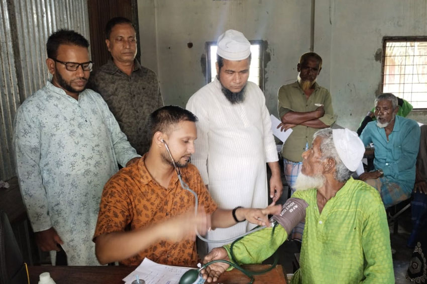 জকিগঞ্জে বিনামূল্যে চক্ষু চিকিৎসা