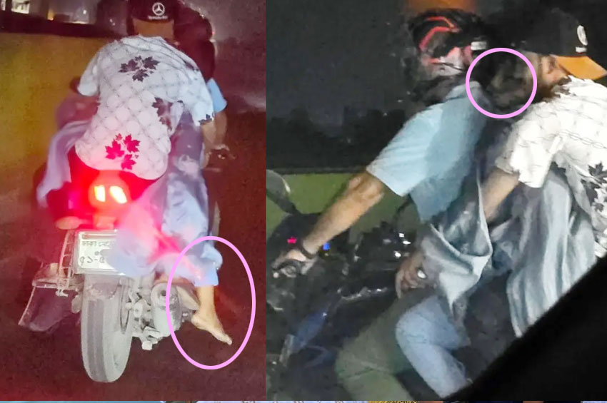 মধ্যরাতে ঢাকার রাস্তায় মোটরসাইকেলের অচেতন সেই তরুণীর বাড়ি সিলেটে!