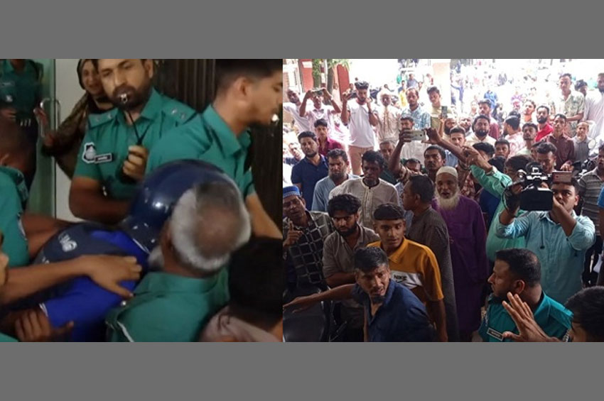 ফাহিমার ‘হত্যাকারী’ জাকিরকে আদালত প্রাঙ্গণে মারধর